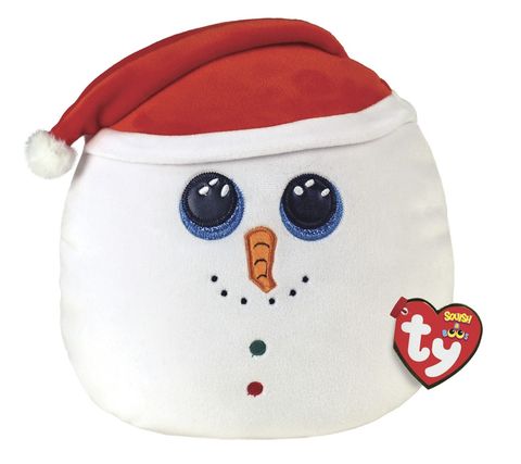 SQUISH A BOO FLURRY SNOWMAN WHITE - 10 INCH - Toyworld Frankston