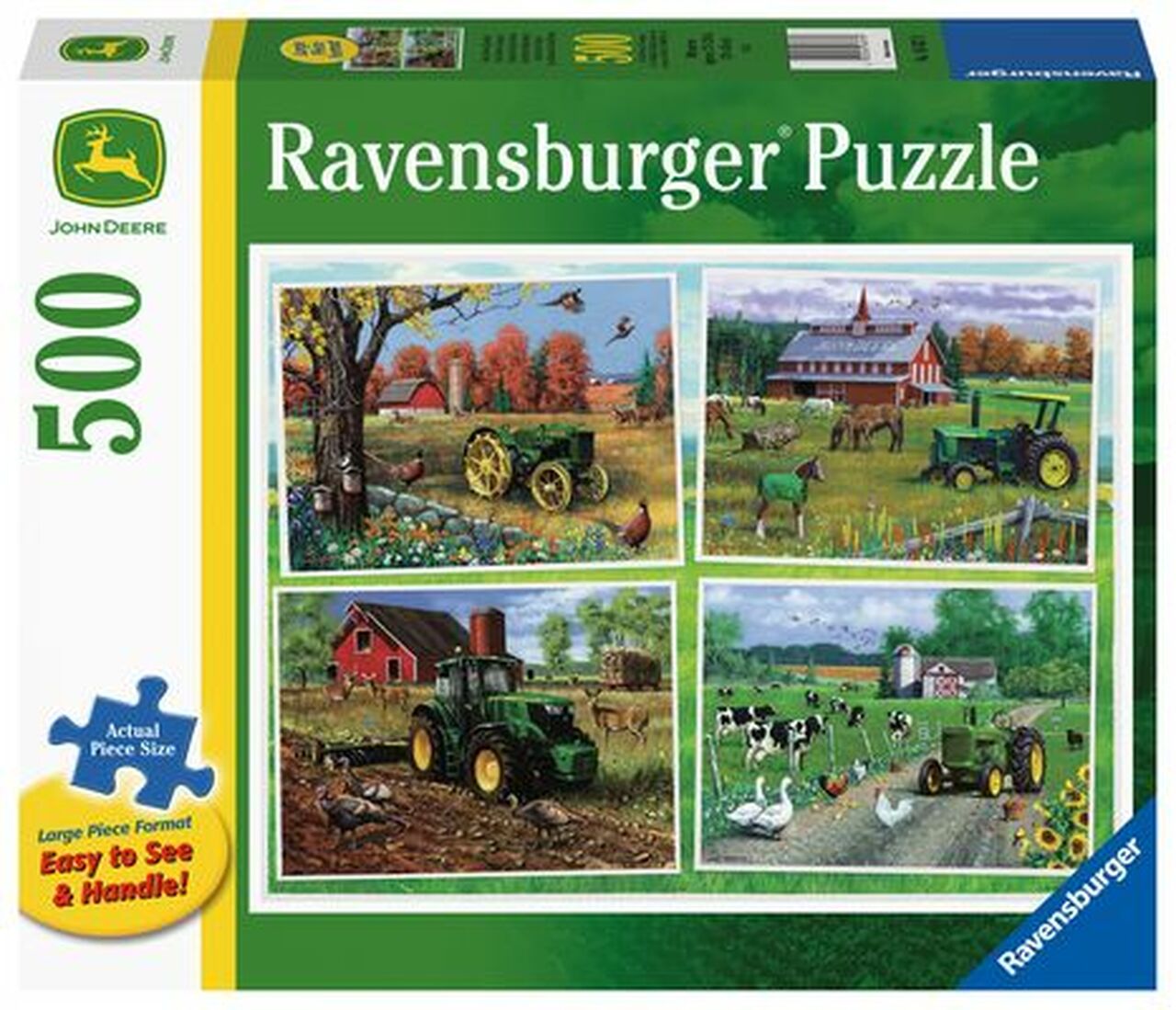 RBURG JOHN DEERE WORK DESK PUZZLE 500PC - Toyworld Frankston