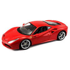 BURAGO 1:18 FERRARI SIGNATURE 488 GTB - RED - Toyworld Frankston