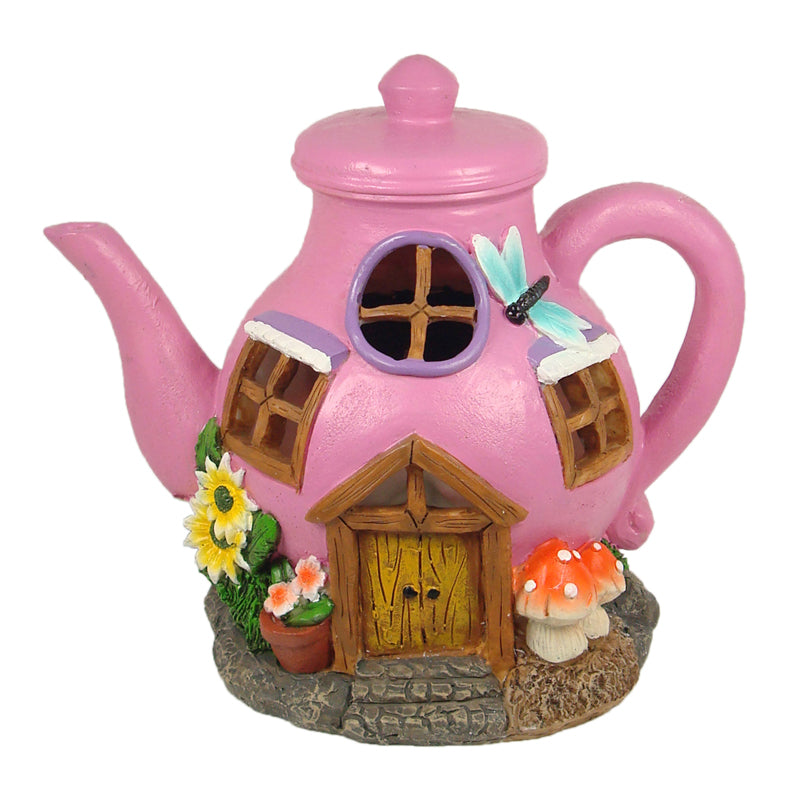 SOLAR PINK MUSHROOM TEAPOT - Toyworld Frankston