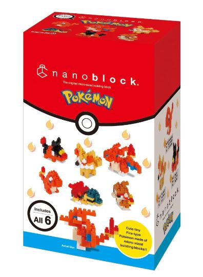 NANOBLOCK - MINI POKEMON BOX - FIRE TYPE - Toyworld Frankston