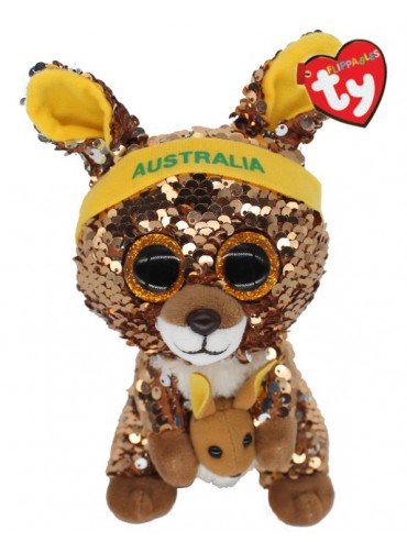 BEANIE BOOS SEQUINS KANGAROO MATILDA REG | TY BEANIES | Toyworld Frankston