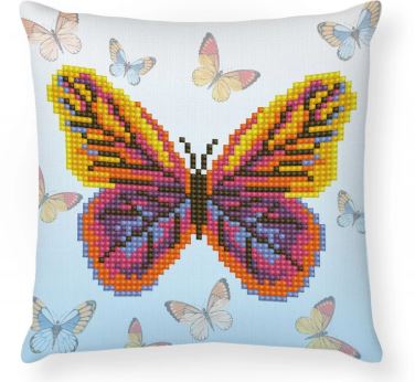 DIAMOND DOTZ - BUTTA FLUTTA PILLOW 18x18cm - Toyworld Frankston
