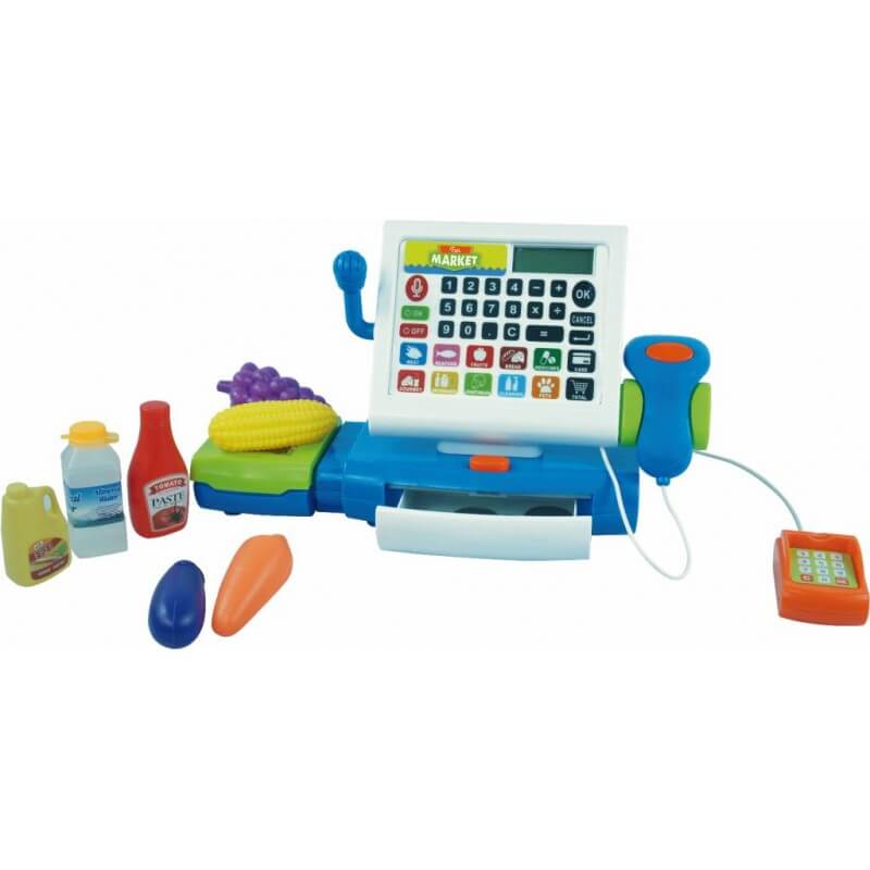 FUN MARKET CASH REGISTER W/BELT - Toyworld Frankston