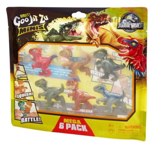 GOO JIT ZU MINIS - S3 JURASSIC WORLD MEGA PACK - Toyworld Frankston