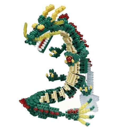 NANOBLOCK - DELUXE DRAGON GREEN 026