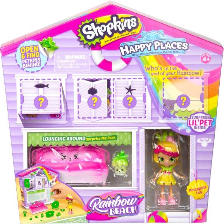 HAPPY PLACES SHOPKINS S5 SURPRISE ME - PINEAPPLE LILY - Toyworld Frankston