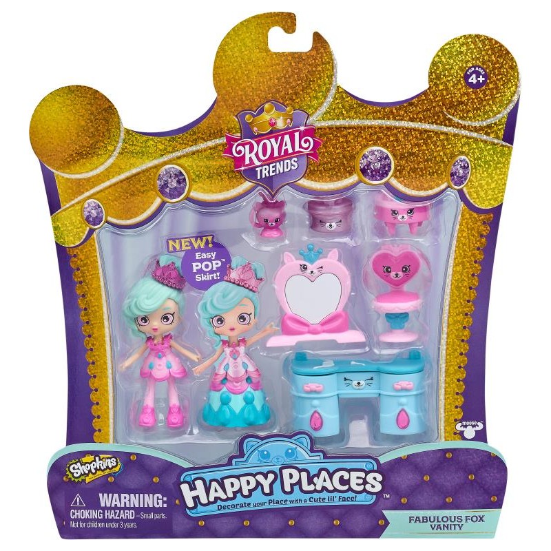 SHOPKINS HAPPY PLACES S7 WELCOME PK - FABULOUS FOX - Toyworld Frankston