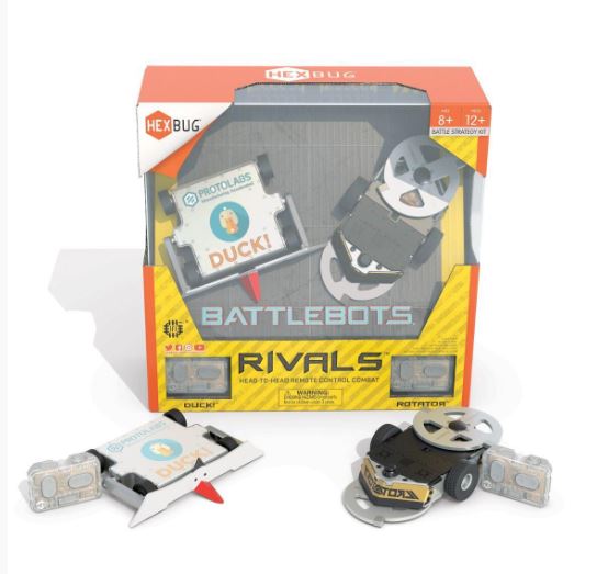 HEXBUGS BATTLEBOTS RIVALS 2 PK DUCK! AND ROTATOR - Toyworld Frankston