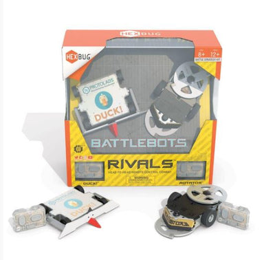 HEXBUGS BATTLEBOTS RIVALS 2 PK DUCK! AND ROTATOR - Toyworld Frankston