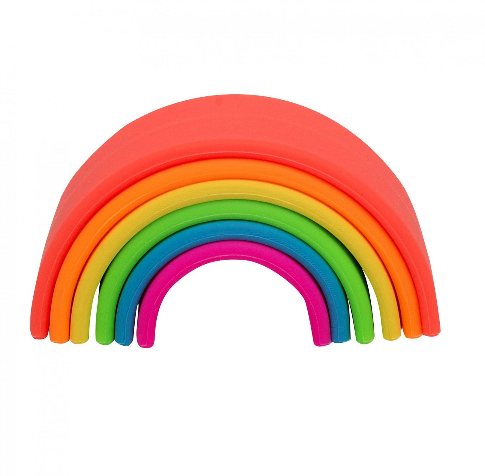 DENA TOYS - RAINBOW NEON TEETHERS 6 PC - Toyworld Frankston