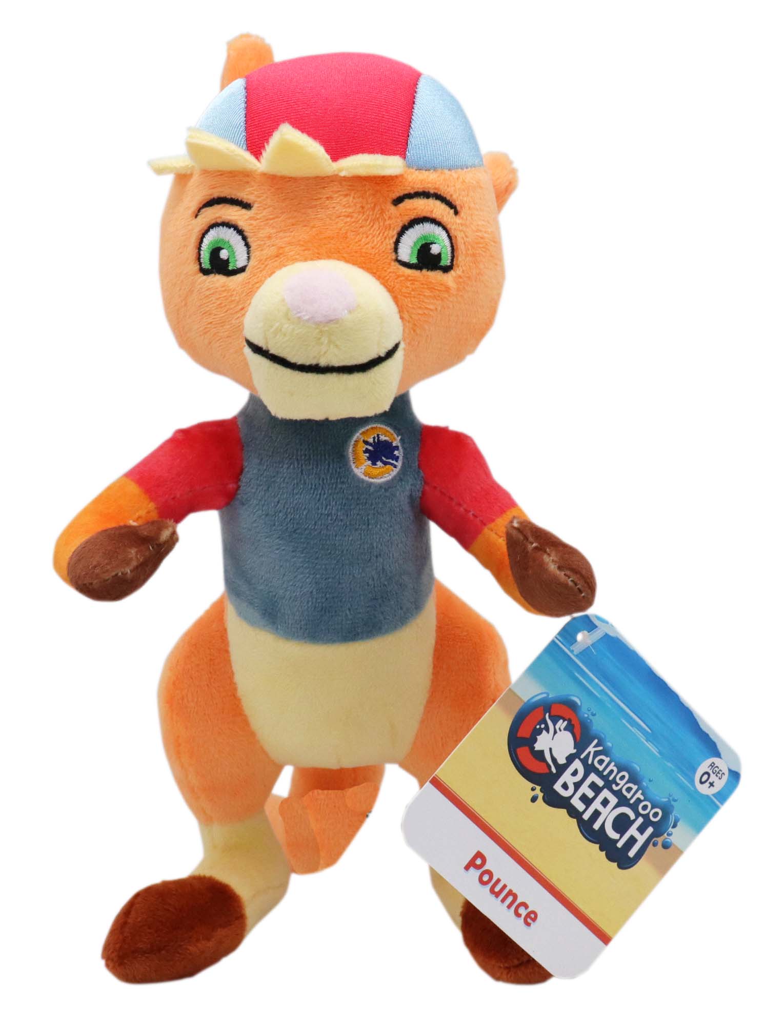 KANGAROO BEACH 8" PLUSH TOY - POUNCE - Toyworld Frankston