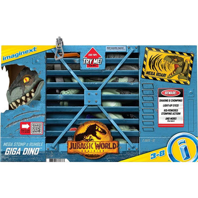 JURASSIC WORLD - IMAGINEXT - MEGA STOMP & RUMBLE GIGA DINO - Toyworld Frankston