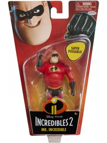 INCREDIBLES 2 BASIC 4 FIGURE ASSORTED MR INCREDIBLE - Toyworld Frankston