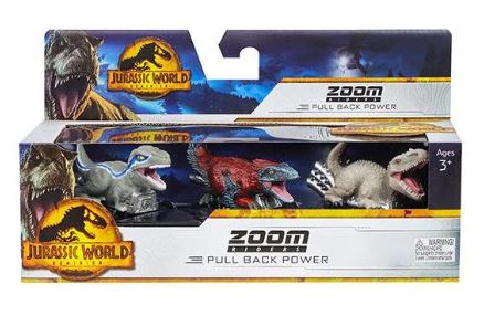 JURASSIC WORLD ZOOM RIDERS DOMINATION 3P - Toyworld Frankston
