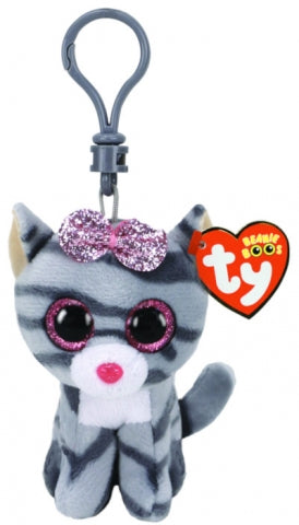 BEANIE BOOS CLIP ON KIKI GREY CAT | Toyworld Frankston | Toyworld Frankston