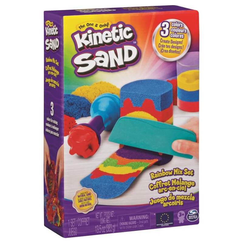 KINETIC SAND RAINBOW MIX SET - Toyworld Frankston