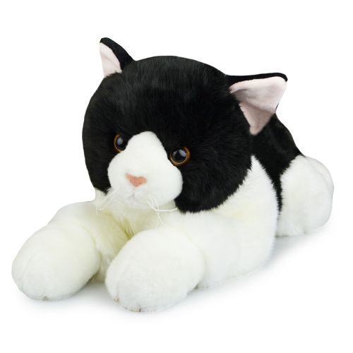 BLACK/WHITE CAT FRIENDLEE PLUSH 60CM - Toyworld Frankston
