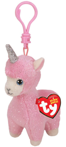 BEANIE BOOS CLIPS LANA PINK LlAMA | Toyworld Frankston | Toyworld Frankston