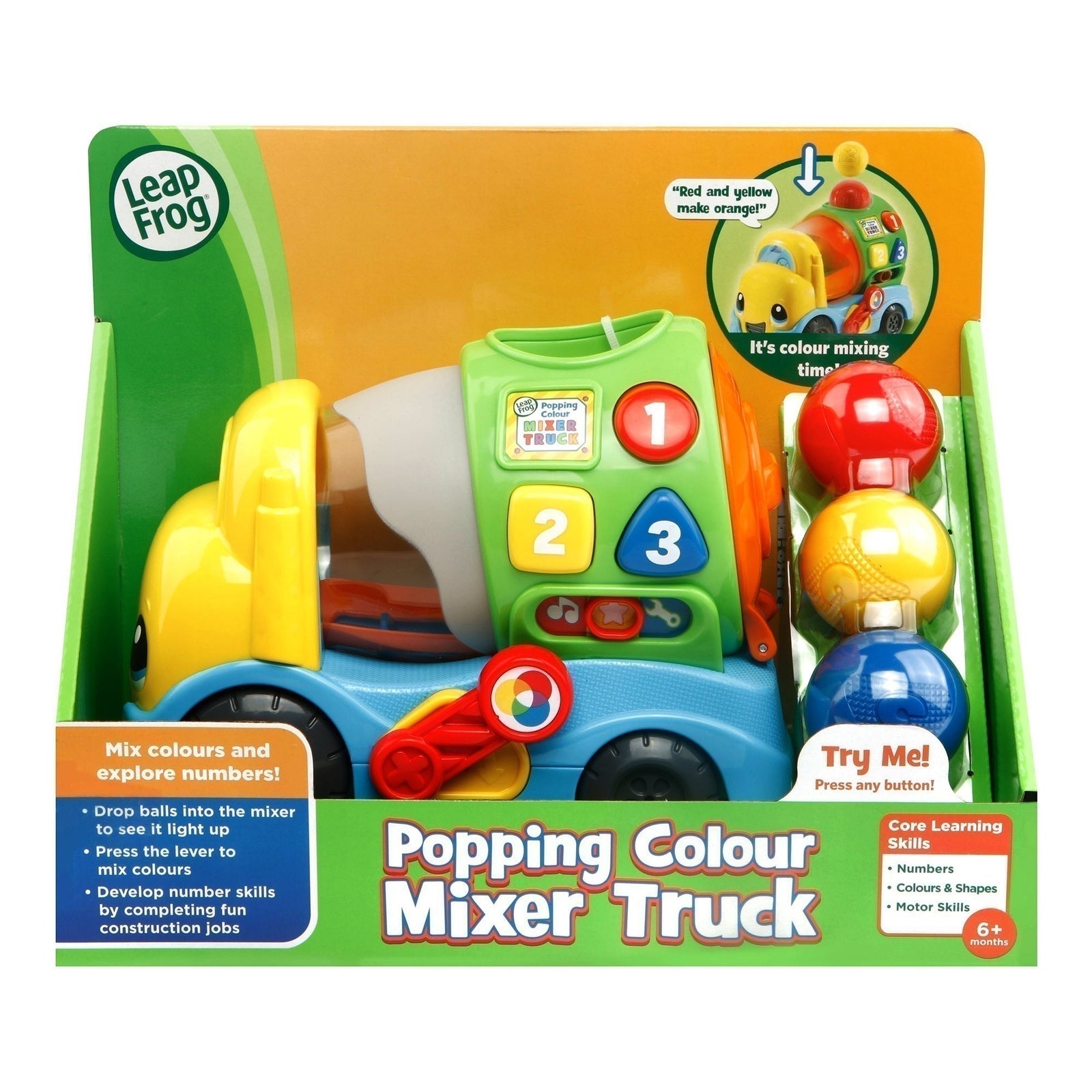 LEAPFROG POPPING COLOUR MIXER TRUCK - Toyworld Frankston