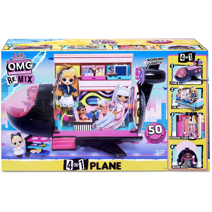 L.O.L OMG REMIX PLANE - Toyworld Frankston