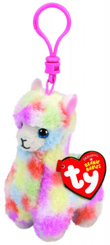 BEANIE BOO LOLA MULTICOLOURED LLAMA CLIP | Toyworld Frankston | Toyworld Frankston