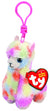 BEANIE BOO LOLA MULTICOLOURED LLAMA CLIP | Toyworld Frankston | Toyworld Frankston