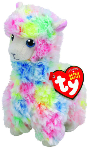 BEANIE BABIES REG LOLA MULTICOLOUR LLAMA | TY BEANIES | Toyworld Frankston
