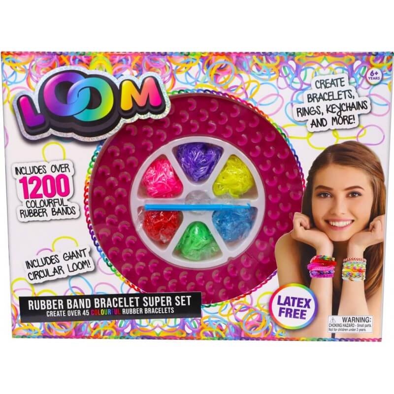 LOOM DELUXE SET WITH 2 X 36CM LOOMS AND 1200 BANDS - Toyworld Frankston