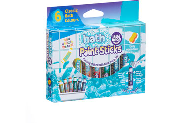LITTLE BRIAN - BATH PAINT STICKS - Toyworld Frankston