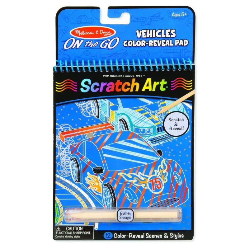 M&D - ON THE GO - SCRATCH ART - VEHICLES - Toyworld Frankston