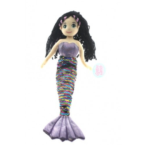 COTTON CANDY 45CM ELLIE PURPLE MULTI MERMAID - Toyworld Frankston