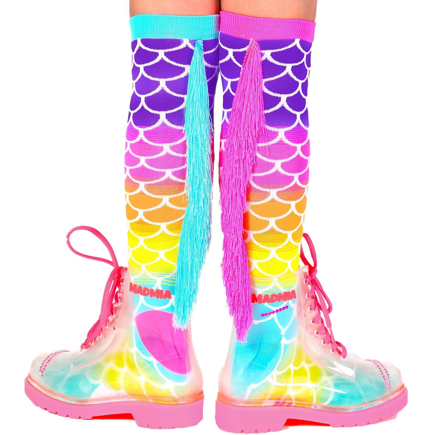 MADMIA MERMAD SOCKS WITH TASSELS 6-99 YRS - Toyworld Frankston