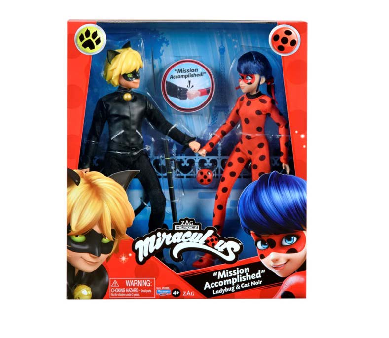 MIRACULOUS MISSION ACCOMPLISHED LADY BUG AND CAT NOIR - Toyworld Frankston