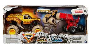 MONSTER JAM - SHAKE N QUAKE 3 PACK - Toyworld Frankston