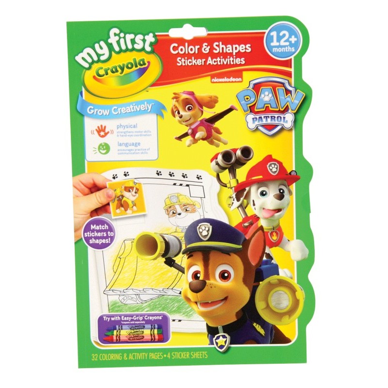 MY FIRST COLOR & ACTIVITY BOOK PAW PATROL | CRAYOLA | Toyworld Frankston