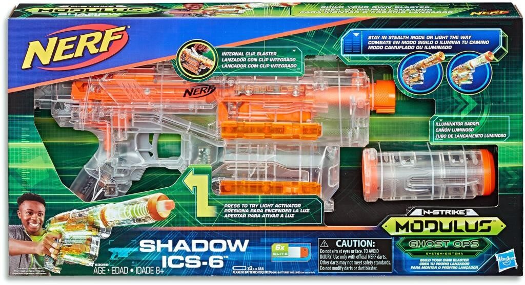 NERF MODULOUS SHADOW ICS6 - Toyworld Frankston