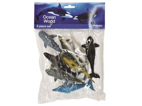 OCEAN WORLD 8PC FIG - Toyworld Frankston