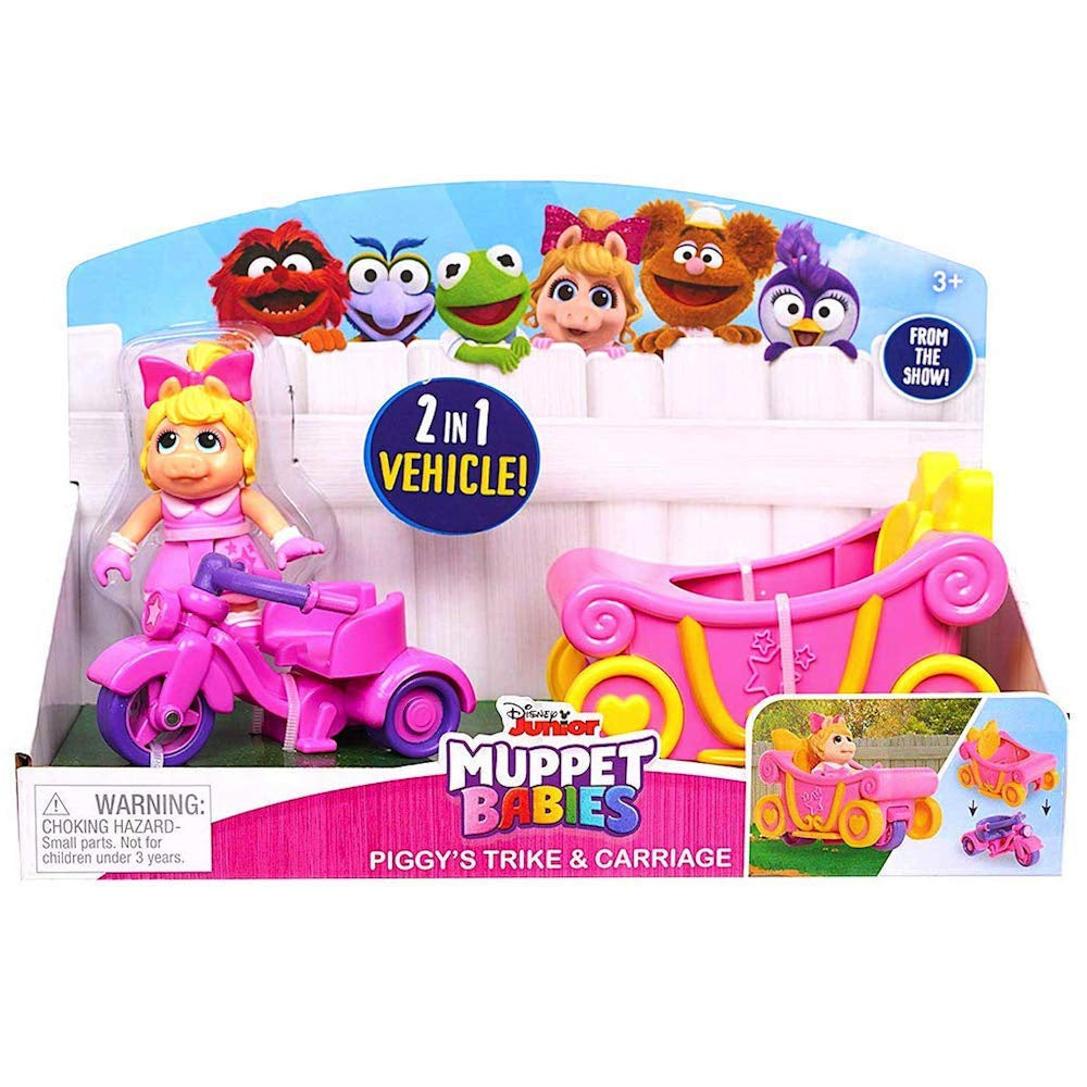MUPPET BABIES 2 IN 1 TRICYCLE AND VEHICLE - PIGGY - Toyworld Frankston