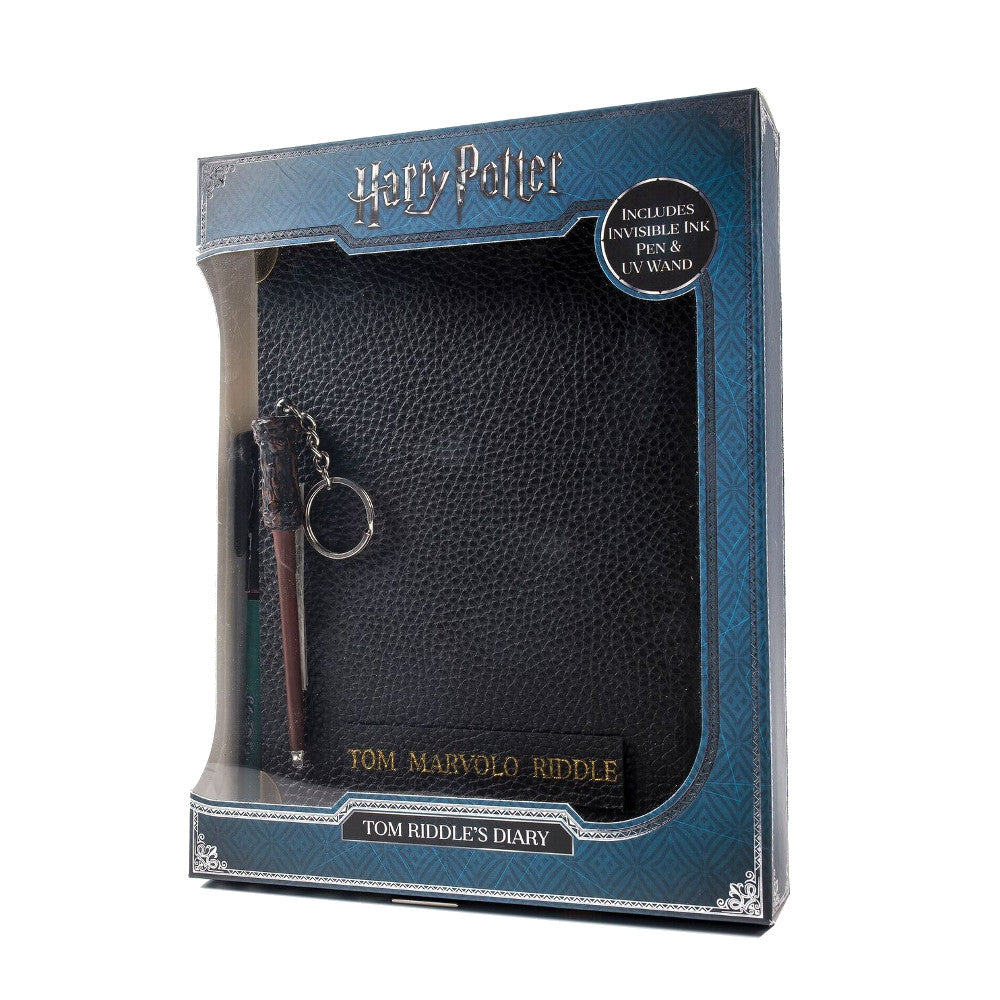 HARRY POTTER TOM RIDDLES DIARY NOTEBOOK QUILL AND UV WAND - Toyworld Frankston