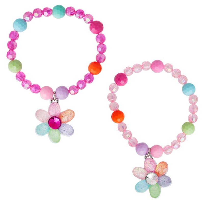 PINK POPPY PASTEL GEM FLOWER BRACELET - Toyworld Frankston
