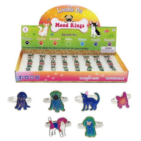LOVABLE PET MOOD RINGS - Toyworld Frankston