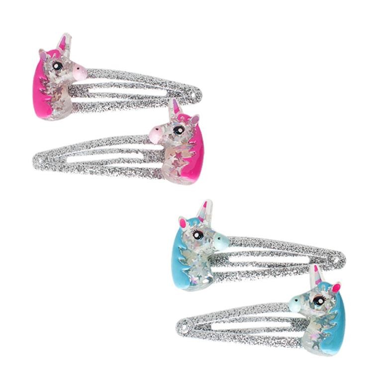 GLITTER UNICORN HAIRCLIPS - Toyworld Frankston