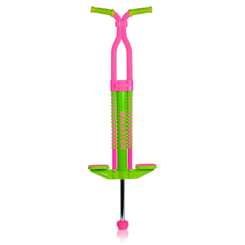 FLYBAR MASTER POGO STICK  - PINK/GREEN - Toyworld Frankston