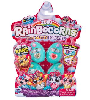 RAINBOCORNS ITZY GLITZY SURPRISE  4PK - Toyworld Frankston