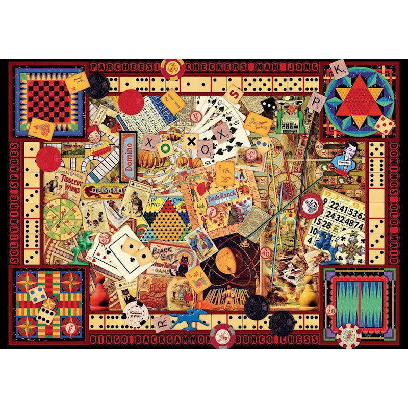 RAVENSBURGER - VINTAGE GAMES PUZZLE 1000PC - Toyworld Frankston