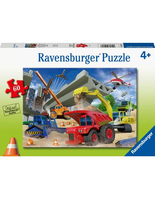 RBURG - CONSTRUCTION TRUCKS 60 PC PUZZLE - Toyworld Frankston