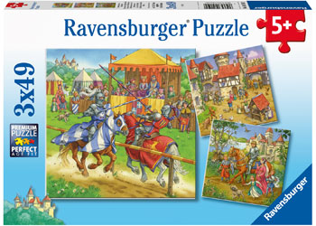 RAVENSBURGER LIFE OF THE KNIGHT PUZZLE 49 PC - Toyworld Frankston