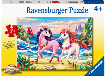 RAVENSBURGER BEACH UNICORNS 35PC PUZZLE - Toyworld Frankston