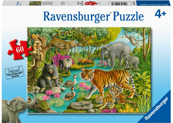 RAVENSBURGER ANIMALS OF INDIA 60PC PUZZLE - Toyworld Frankston